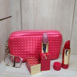 Valentino Rosso Valentino Lipstick Set 3 Pieces.